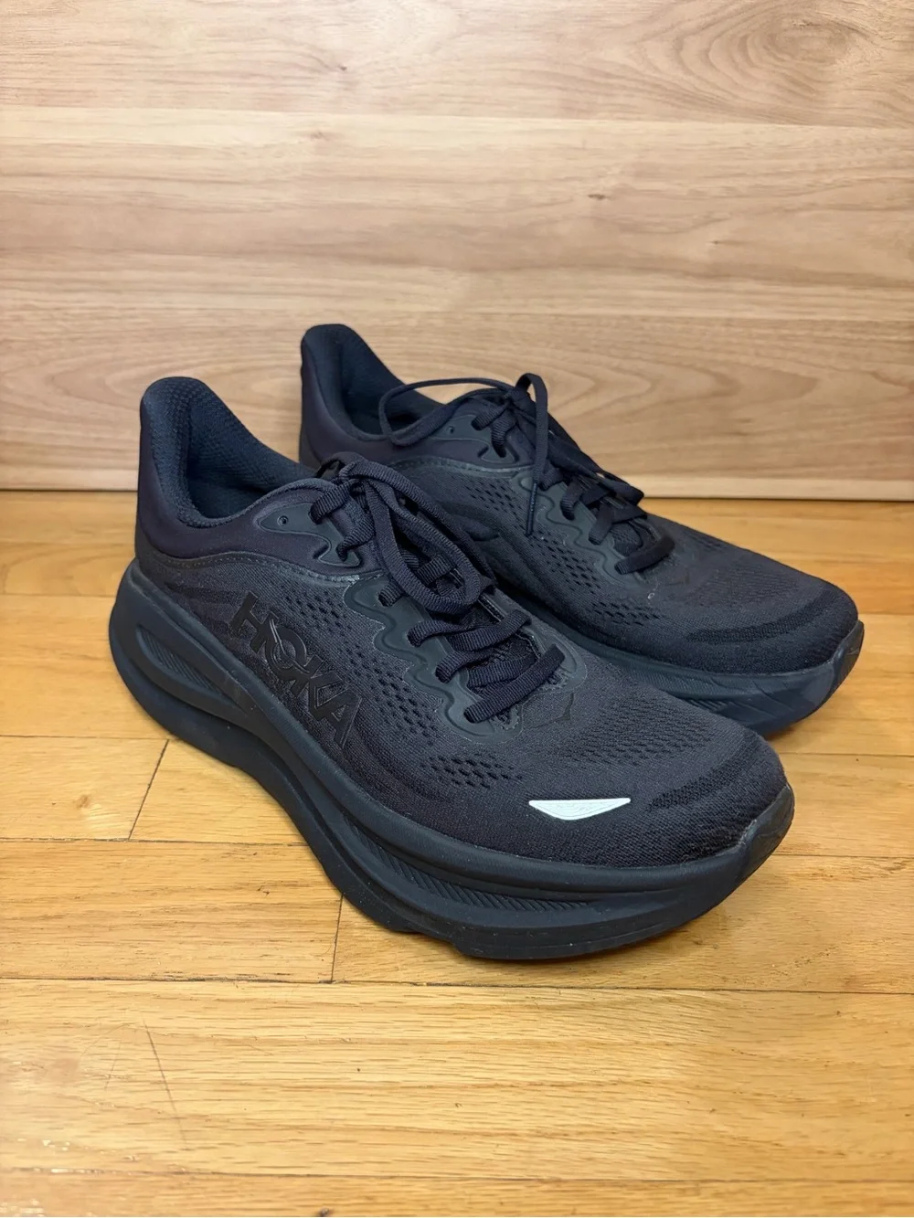 Hoka Bondi 9 Men’s Sneakers in Black - Size 9.5